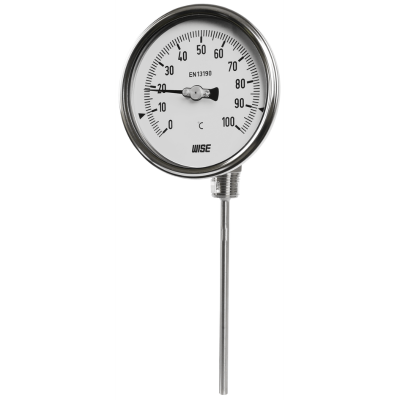 T191_Hermetically sealed case bimetal thermometer with adjustable stem