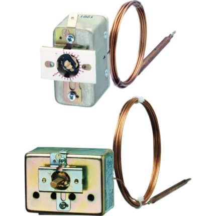 Panel-mounted thermostat