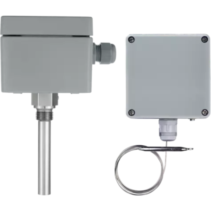 Surface-mounted single thermostat or surface-mounted double thermostat
